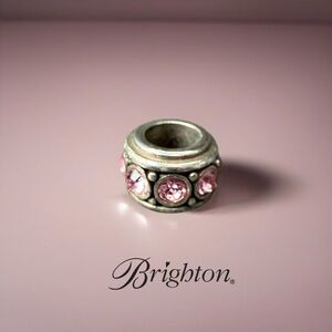 Pink Brighton Crystal Spacer Bead